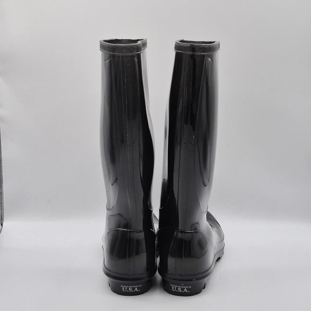 Columbia Boots Womens Size 8 Black Rubber Rain Omni-Heat Waterproof BL2607-010